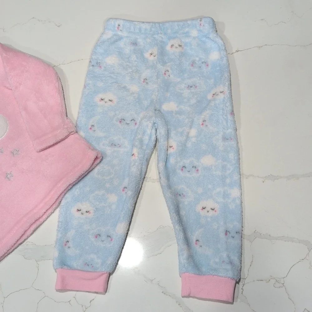 Primark Pink and Blue Cloud Pajama Set